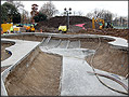 Hackney skate park under construction - Click on image to enlarge